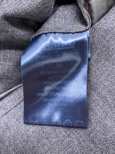 商品画像：ダウンジャケット/46/ウール/GRY/PI0052U-39093-94 4