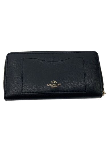 商品画像：長財布/レザー/BLK/無地/メンズ/F54007// 1