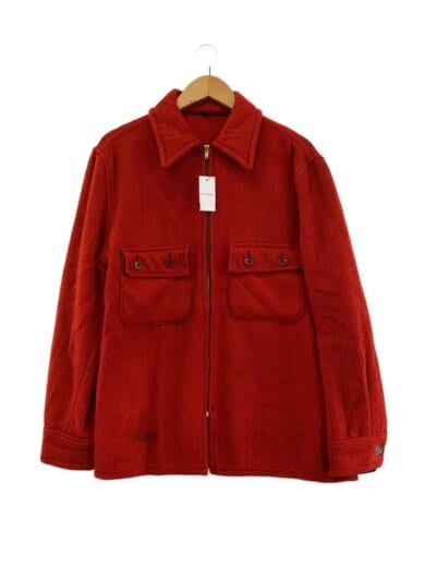 商品画像：ジャケット/L/ウール/RED/無地/60s/talonジップ// 1