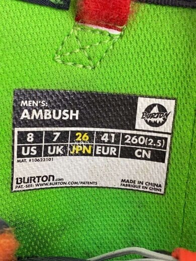 商品画像：10623101 スノーボードブーツ/26cm/アンブッシュ/ブラック/10623101 6
