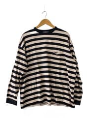 長袖Tシャツ/2/コットン/BRW/ボーダー/GU213-70147B
