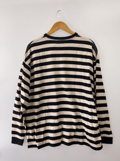 商品画像：長袖Tシャツ/2/コットン/BRW/ボーダー/GU213-70147B 2