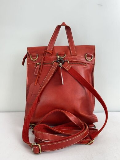 商品画像：zucchero/リュック/牛革/レッド/無地/47511 3