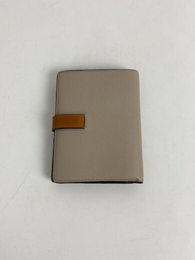 商品画像：バーティカルウォレット/2つ折り財布/レザー/ベージュ/レディース/C660S87X01 2