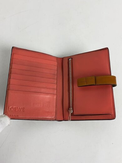 商品画像：バーティカルウォレット/2つ折り財布/レザー/ベージュ/レディース/C660S87X01 4