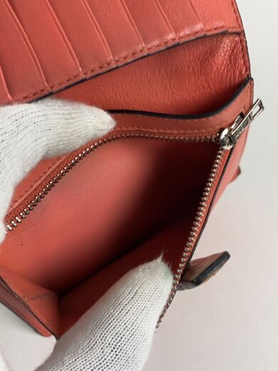 商品画像：バーティカルウォレット/2つ折り財布/レザー/ベージュ/レディース/C660S87X01 5