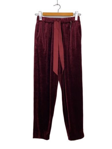 商品画像：ベロアテーパードリボンパンツ/36/ベロア/ボルドー/22AW13// 1