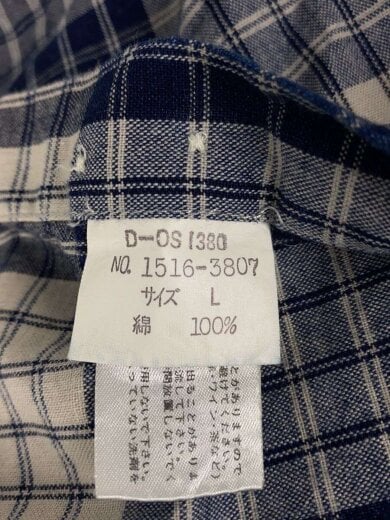 商品画像：長袖シャツ/L/コットン/ブルー/チェック// 4