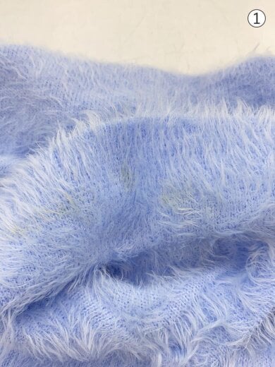 商品画像：RASSVET Angel Mohair Polo Knit/M/ナイロン/ブルー/無地/PACC15-N003 8