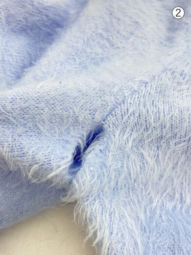 商品画像：RASSVET Angel Mohair Polo Knit/M/ナイロン/ブルー/無地/PACC15-N003 9