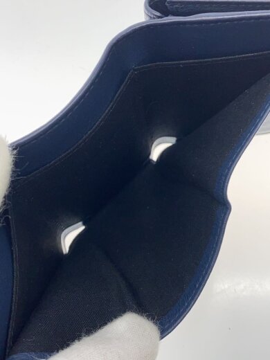 商品画像：2つ折り財布/レザー/NVY/メンズ/レザーペーパーミニウォレット 6