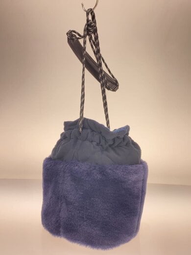 商品画像：ポーチ/ウール/NVY/巾着/2WAY 3