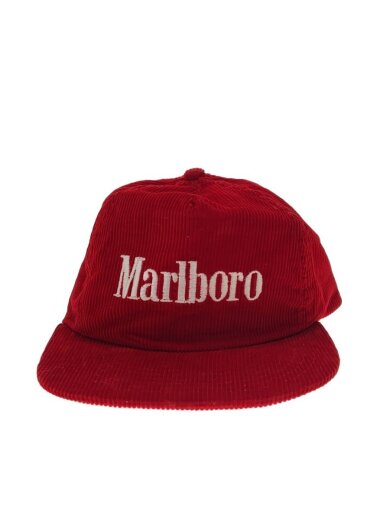 商品画像：キャップ/コーデュロイ/RED/無地/メンズ/90s/マルボロキャップ/Marlboro CAP 1