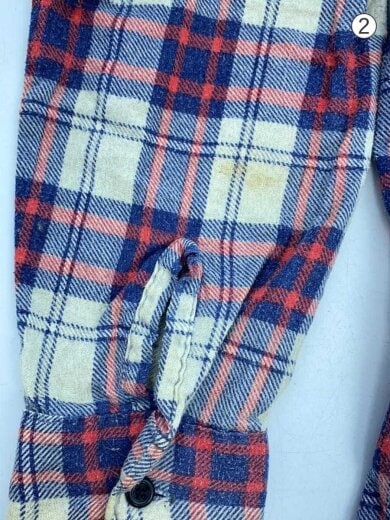 商品画像：長袖シャツ/15/コットン/マルチカラー/USA製/毛羽立ち汚れ有 7