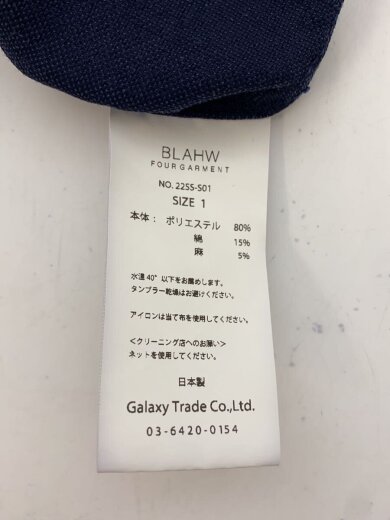 商品画像：BLAHW/ジャケット/1/ポリエステル/NVY/22SS-S01// 4