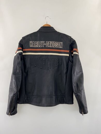 商品画像：シングルライダースジャケット/L/レザー/BLK// 2