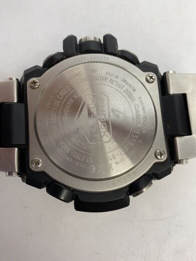 商品画像：ソーラー腕時計・G-SHOCK/アナログ/ステンレス/BLK/SLV 3