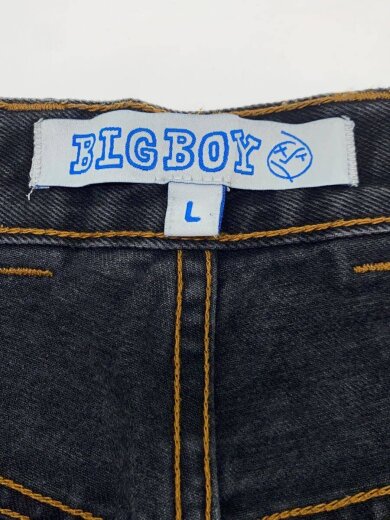 画像：POLAR SKATE CO.ボトム/L/コットン/BLK/無地/BIG BOY//4