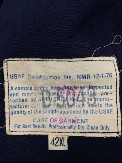 商品画像：オールウェザーコート/42XL/--/NVY/NMR-12-1-76/USAF/ライナー付き 4