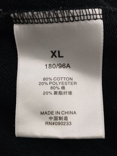 商品画像：パーカー/XL/コットン/BLK/無地/色褪せあり// 4
