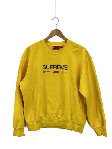 商品画像：スウェット/M/コットン/イエロー/Established Crewneck SS24 1