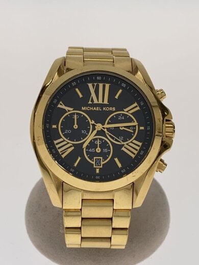 商品画像：クォーツ腕時計/アナログ/BLK/GLD/MK-5739 1