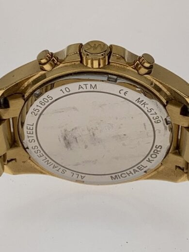 商品画像：クォーツ腕時計/アナログ/BLK/GLD/MK-5739 3