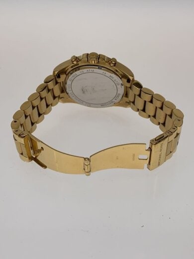 商品画像：クォーツ腕時計/アナログ/BLK/GLD/MK-5739 4