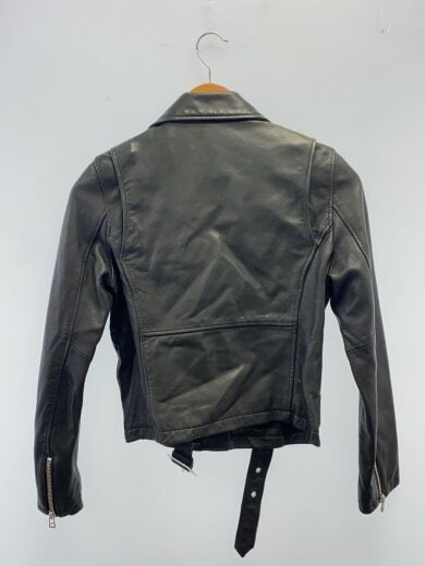 商品画像：ダブルライダースジャケット/FREE/羊革/ブラック/932G7950 2