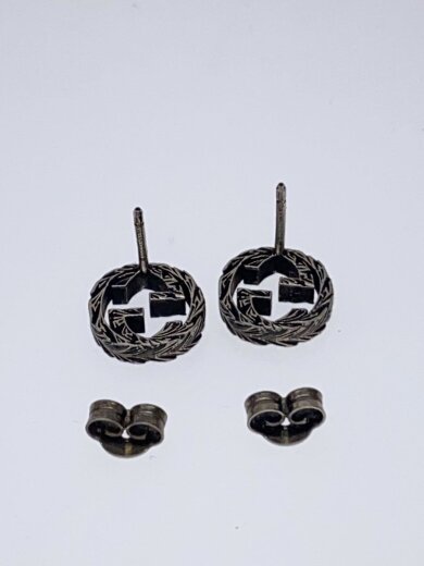 商品画像：ピアス/SV925/シルバー/レディース/インターロッキングG 4