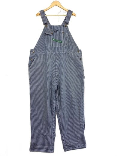 商品画像：オーバーオール/50/デニム/NVY/ストライプ/2597 1