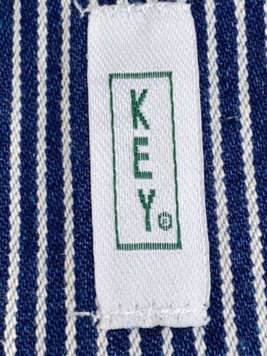 商品画像：オーバーオール/50/デニム/NVY/ストライプ/2597 4