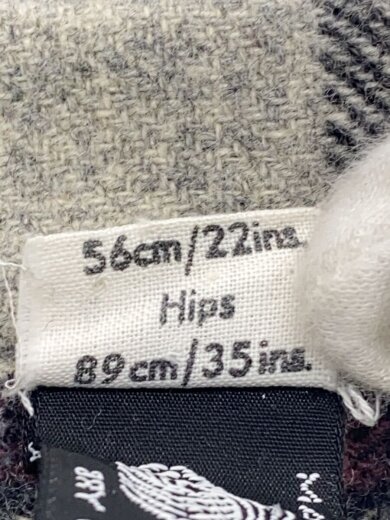 商品画像：スカート/22/ウール/GRY/チェック/USED/イギリス製/// 4