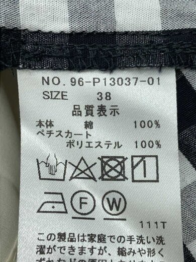 商品画像：ノースリーブワンピース/38/コットン/ブラック/96-P13037-01 4