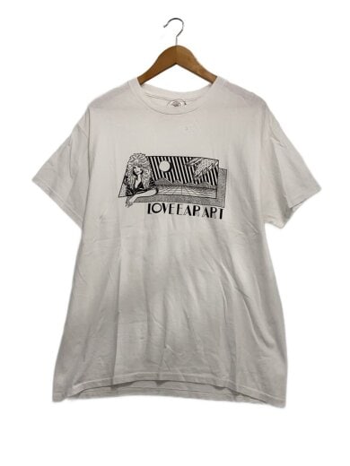 商品画像：Tシャツ/L/ホワイト/LOVEEARART/ラブイヤーアート/プリントTシャツ// 1