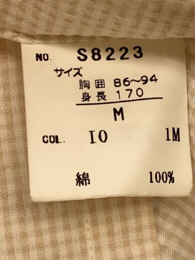 商品画像：半袖シャツ/M/コットン/ベージュ/チェック/S8223// 4