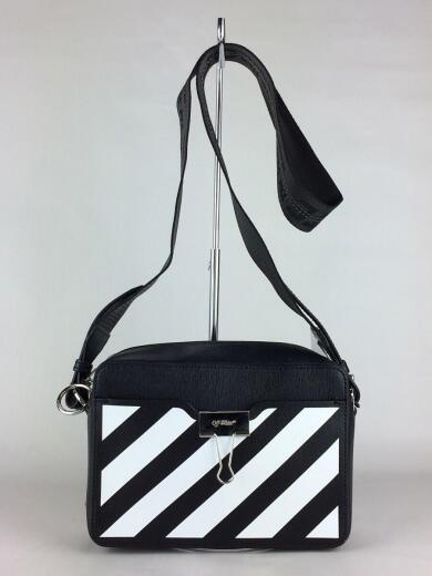 画像：OFF-WHITEDIAG CAMERA BAG/OWNA054S19423067/ショルダーバッグ/レザー/BLK1
