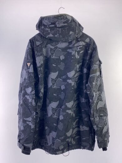 商品画像：T/ナイロンジャケット/M/ナイロン/GRY/カモフラ/ファー欠損 2