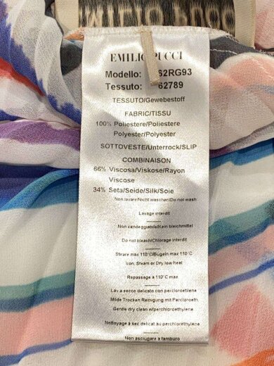 商品画像：I/ノースリーブワンピース/34/ポリエステル/WHT/ボーダー/62RG93/アシンメトリー 4