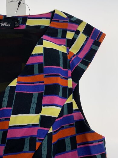 商品画像：ミニドレス ノースリーブワンピース/2/コットン/マルチカラー/チェック/4CMU1109 5