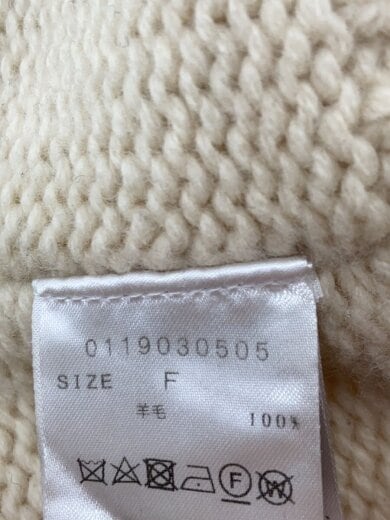 商品画像：クラッシュワイドニットカーディガン/ウール/IVO/無地/0119030505 4