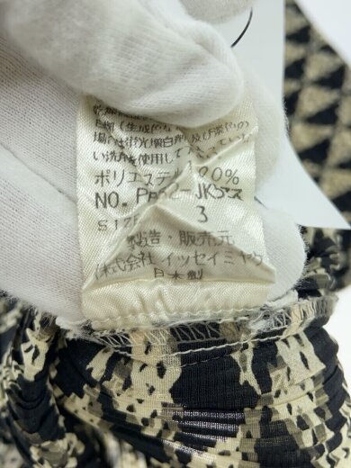 商品画像：プリーツ半袖カットソー/3/ポリエステル/BLK/総柄/PP82-JK533 4