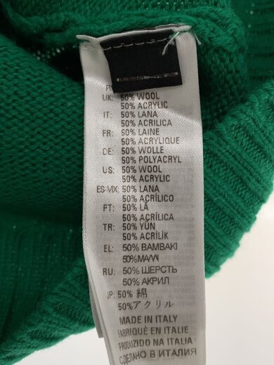 商品画像：ニット・セーター(薄手)/S/ウール/GRN 4