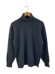 カシミヤ混タートルネックセーター/L/ウール/ブラック/1113-199-4966