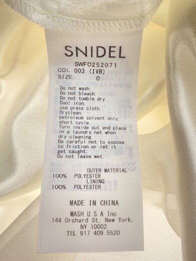 商品画像：バックリボンシフォンワンピース/0/ポリエステル/ホワイト/SWFO252071 4