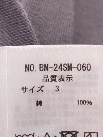 商品画像：MERIYASU T-SHIRT/Tシャツ/3/コットン/グレー/BN-24SM-060// 5
