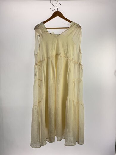 商品画像：ノースリーブワンピース/--/ポリエステル/CRM/無地/SHD0015/マイクロチェックシアーワンピースセ 2