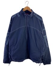 25SS/EMBROIDERED TRACK JACKET/ナイロンジャケット/L/ナイロン/NVY