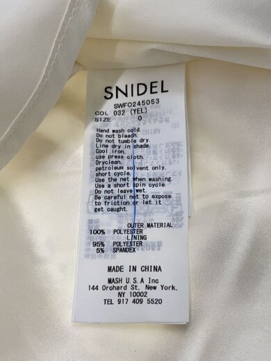 商品画像：長袖ワンピース/0/ポリエステル/WHT/総柄/swfo245053/プリントフリルミニワンピース 3