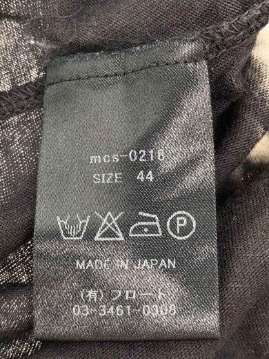 商品画像：Tシャツ/44/コットン/BLK/総柄/MCS-0218 4